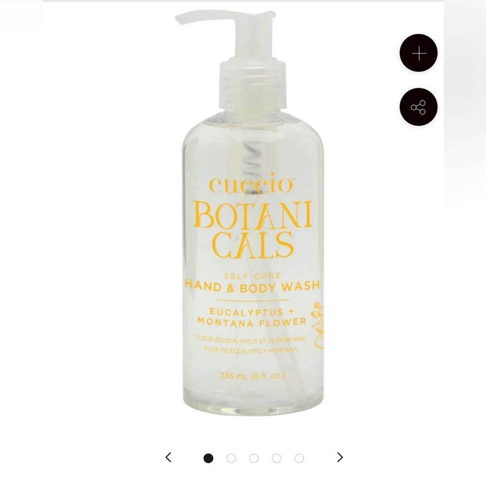 BN Cuccio Botanicals hand and body wash